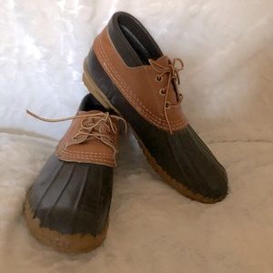 L. L. Bean Maine Leather & Rubber Ankle Hunting Duck Rain Shoes 11